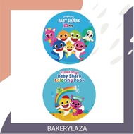 Baby Shark Edible Image Icing Image Cake Topping Birthday Decoration Custom Made Printing 糖片