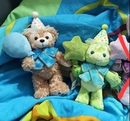 香港迪士尼樂園 Duffy and Friends 達菲熊 熊仔 Olumel Olu Mel 奧樂米拉 小海龜 龜龜 派對慶典 拿氣球 吊飾 掛飾 掛件 匙扣 kc Keychain 全新正版有牌 