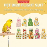 SMARTSIMPLE Parrot Diaper Flight Suit Diaper Clothes Small Parrot Pigeon Pet Bird Budgerigar Lovebir