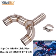 Đầu Nối Ống Xả Trung Tâm Xe Máy 51Mm Đầu Nối Ống Xả Giữa Cho Phụ Kiện Benelli 600 BN600 BJ600 TNT600