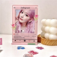 [Hot Sale] Acrylic Stand 10cm Polaroid Photocard Photo Frame emoji emoji Decoration emoji Photo Disp