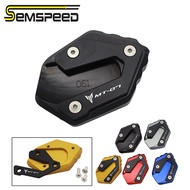 SEMSPEED เท้ารถจักรยานยนต์ด้านข้าง Kick Stand Kickstand Extension Pad สำหรับ Yamaha MT-07 FZ-07 Trac