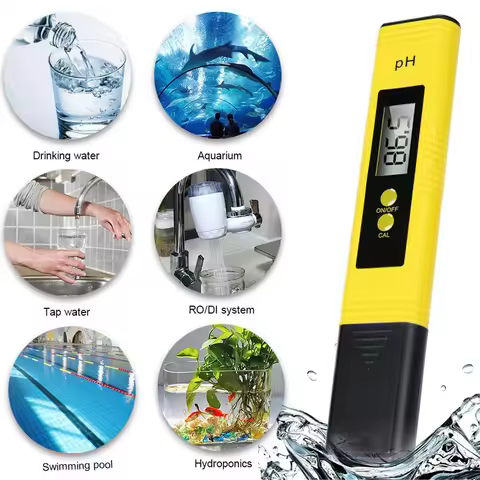 PH Meter 0.01 High Precision for Water Quality Tester with 0 14 Measurement Range Suitable Aquarium 