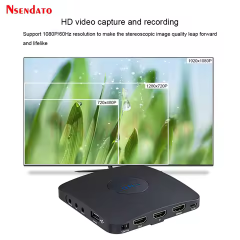 1080p HDMI Video Capture Card Recorder Box Device StandAlone Camera HDMI VGA YPbPr Analog VHS RCA Vi