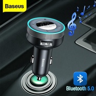Baseus FM Transmitter Modulator Car Wireless Bluetooth 5.0 USB Phone Charger Auto Aux Radio Mp3 Player Music Hands Free Car Kit