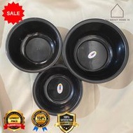 ♞3 in 1 Black High Quality Plastic Basin/Batcha/Planggana, Laundry/Kitchenware