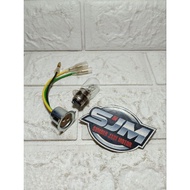 peting feting lampu depan dan bohlam tiger lama 2000 SET