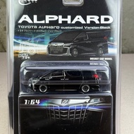 ️Toyota Alphard Custom Black BBS Scale 1:64 Brand Model