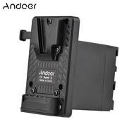 Andoer V-Lock V Mount แผ่น NP-F Dummy อะแดปเตอร์แบตเตอรี่ Built-In ชิปถอดรหัสสำหรับ Sony PXW-Z150/ H