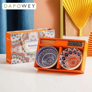 DW Bohemian Style Rice Bowl Porcelain Bowl Soup Ceramic Mangkuk Nasi Sup Nordic Doorgift Wedding Gift Dinnerware Set