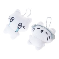 sa 2 Pack Plush Bag Charm Keyring Pendant Stylish Bag Decoration Cats Shape for Bag