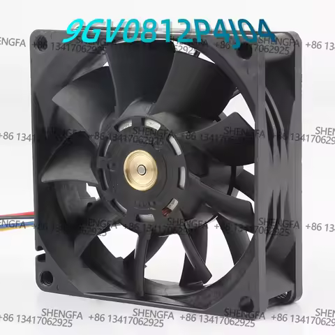 Sanyo 9GV0812P4J04 8025 80x80x25MM 8CM 12V 0.47A Double ball bearing High air volume cooling fan