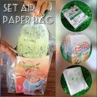 100 PcsSet Paper Bag Air, Plastik Dalam & Luar Paperbag air KKN
