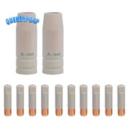 12pcs Nozzle Tip Holder 15AK MIG Nozzle Tip Holder Welding MIG Welding Contact Pin Point Cover Nozzl