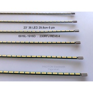 LG TV Backlight Lamp 24" 36 LED 6pin 30cm 4mm SMD 54V 23inch 6916L-1916D 230RFJ REV0.4 NFT-M2 94V-0