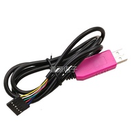 READY STOCK READY STOCK Pink 6Pin PL2303HXD USB to TTL/RS232 supports WIN/7/8