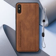 For Redmi 9A/9A Sport 9AT 9i/9i Sport Fashion Business Leather case with Adjustable Mobile phone lan