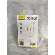 PAVAREAL Q08 3IN1 FAST CHARGING CABLE 120W