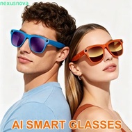 NEXUSNOVA AI Smart Glasses, 8MP HD Camera Video Recording Smart AI Glasses, Hands-Free Photo Recordi