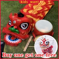 Lion Dance Children Lion Dance Toys Lion Dance Head Children Performance Props South Lion Dance Lion Head Set Plastic Lion Dance