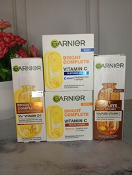 PAKET GARNIER BRIGT COMPLETE VITAMIN C DAY+ NIGHT+ SERUM DAY+ SERUM NIGHT KIT SKINCARE