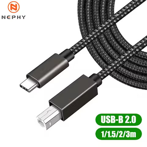 High Speed USB C To USB B 2.0 Printer Cable For HP EPSON Canon Scanner Fax machine Computer Laptop P