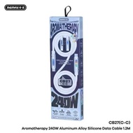 Aromatherapy CB27 Type-C to Type-C 240W Aluminum Alloy Silicone Data Cable Charger