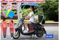 SPECIAL PROMO KANOPI MOTOR UNTUK 20 PEMBELI PERTAMA - DAPATKAN 2 PCS JAS HUJAN DARURAT - Tenda Motor