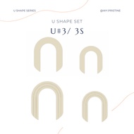 Polymer Clay Earrings Cutters Set | U Shape 3 Shape