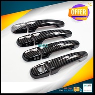 Perodua Myvi Alza Passo Boon Icon Carbon Fiber Design Chrome Door Handle Cover Car Accessories Vacc 