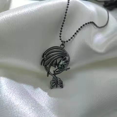 How To Train Your Dragon -Toothless Necklace Night Furry Animal Dragon Jewelry, Guardian Dragon pend