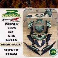 RAPIDO COVERSET HONDA RSX WINNER 2025 (53) NHG GREEN HONDA RS-X RAPIDO COVERSET FAIRING MOTOR COVERS