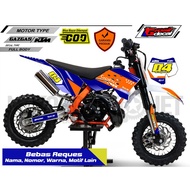 Gazgas 50cc Mini trail Decal KTM/ SSR Full Body/ Free Custom