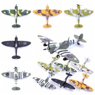 MINIS โมเดลเครื่องบินจำลอง บล็อกประกอบเครื่องบินรบ เครื่องบินรบประกอบ Hurricane Fighter โมเดลอาคารเครื่องบิน การเรียนรู้ในช่วงต้น พลาสติกทำจากพลาสติก ของเล่นสำหรับเด็ก