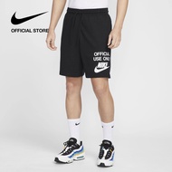 Nike Mens Club Mid Thigh Length Shorts - Black ไนกี้ กางเกงขาสั้นผู้ชาย Club - สีดำ
