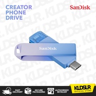 SanDisk 128GB / 256GB Creator Phone Drive for iPhone, iPad, Laptop & Mac with Lightning & USB Type-C