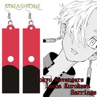 MXFASHIONE Women Keychain Acrylic Dangle Earrings Tokyo Revengers Earring Anime Pendant Earrings Ear Hook Men Izana Kurokawa Unisex Cosplay Jewelry Drop Earrings