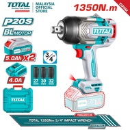 TOTAL 20V Cordless Impact Wrench 1350Nm TIWLI20135