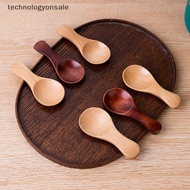 [Tech] 1pcs Mini Wooden Spoons Kitchen Spice Condiment Spoon Coffee Sugar Teaspoons Kids Short Handl