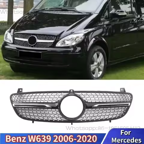 For Mercedes-Benz W639 Viano/Vito 2006-2010Front Bumper Grille Hood Tuning Racing Grill Guard Protec