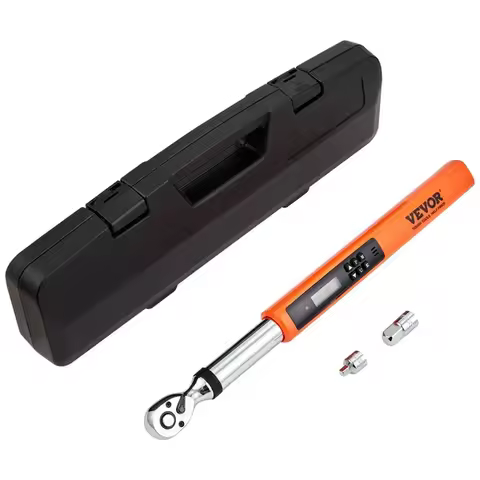 VEVOR Digital Torque Wrench, 3/8' Drive Electronic Torque Wrench, Wrench Kit 3.7-37ft.lb/5-50n.m Ran