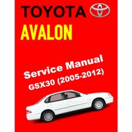 TOYOTA AVALON GSX30 (2005-2012) SERVICE WORKSHOP MANUAL