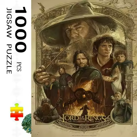 The Lord of the Rings 1000 PCS Jigsaw Puzzles Challenging Family Activity Games for GameroomBedroom 