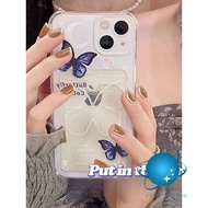 UNGU Purple butterfly Soft Case HP OPPO A18 A38 A58 A5s A9 A5 A57 A15s A16e A17 A53 A33 A54 A55 A74 