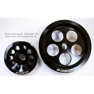 Honda B-series - P.Steering / Alternator (2pc) (Pro Balancing) - Works ENGINEERING LIGHT WEIGHT Cran