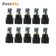 [PETSOLA] 5 Pairs of Cars T5 Dashboard Lights 3030 LED 245LM Replacement Light Bulbs