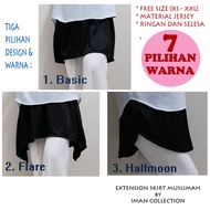 🔥24 HOURS FAST SHIPPING🔥Skirt Extender / Extended Skirt / Extension skirt Muslimah / Mini Skirt BASI