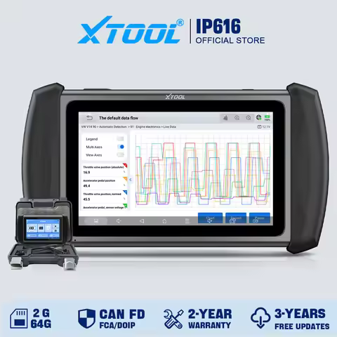 XTOOL InPlus IP616 Car Diagnostic Tools All System Automotive Scanner 34+ Reset Build-in CANFD All F