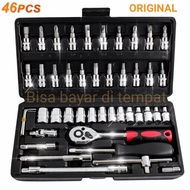 Screwdriver Socket Wrench Shock Wrench contains 46