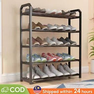 vipek.my Stainless Steel Shoe Rack 4 Tier 4 Tier Shoe Rack Rak Kasut 4 Tingkat Lightweight Easy To A